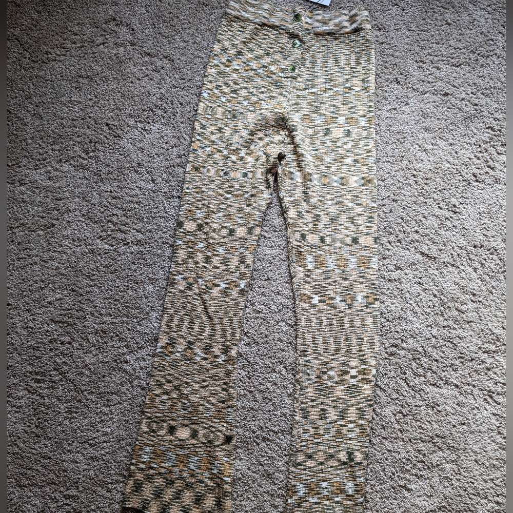 Ultra high waisted flare stretch pants